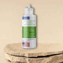 Load image into Gallery viewer, Piercing Aftercare Solution - For NIPPLES - Wacan Piercings and Tattoo Solutions