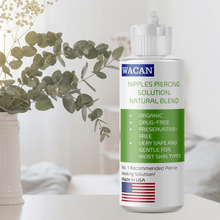 Load image into Gallery viewer, Piercing Aftercare Solution - For NIPPLES - Wacan Piercings and Tattoo Solutions