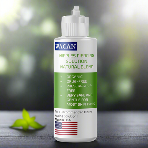 Piercing Aftercare Solution - For NIPPLES - Wacan Piercings and Tattoo Solutions